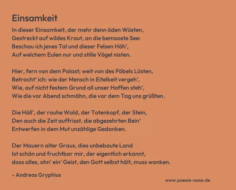 Einsamkeit
