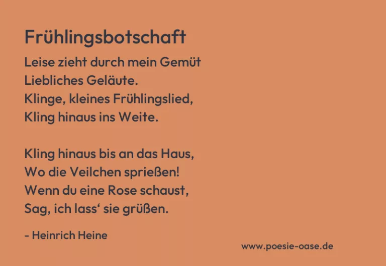 Frühlingsbotschaft