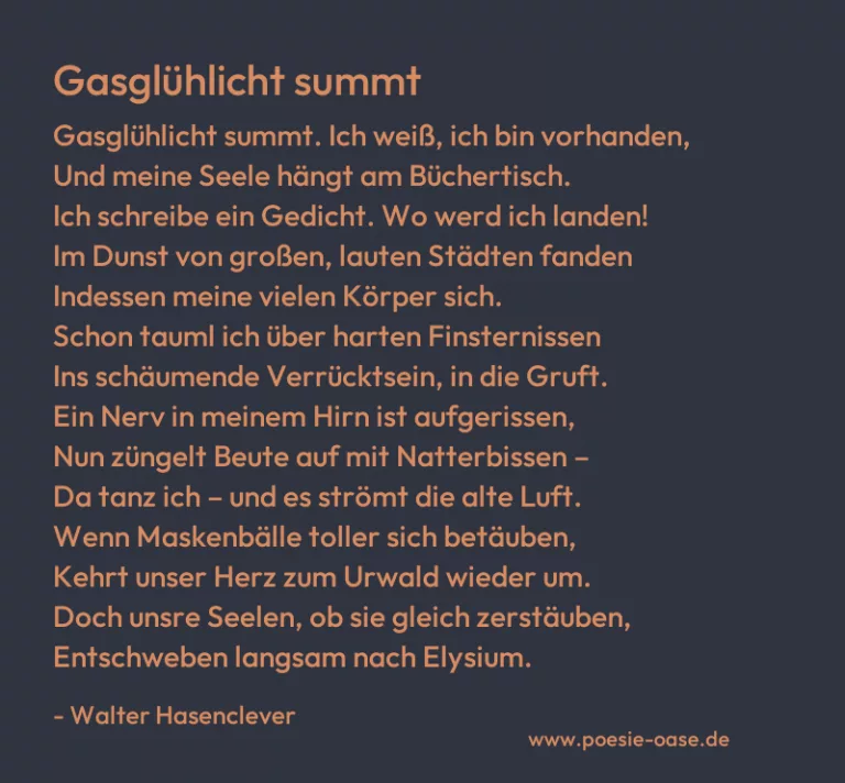 Gasglühlicht summt