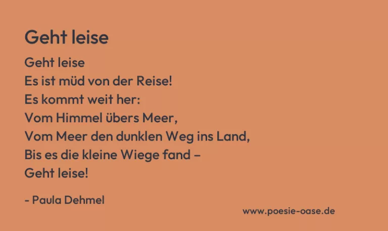 Geht leise