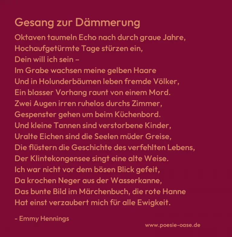Gesang zur Dämmerung