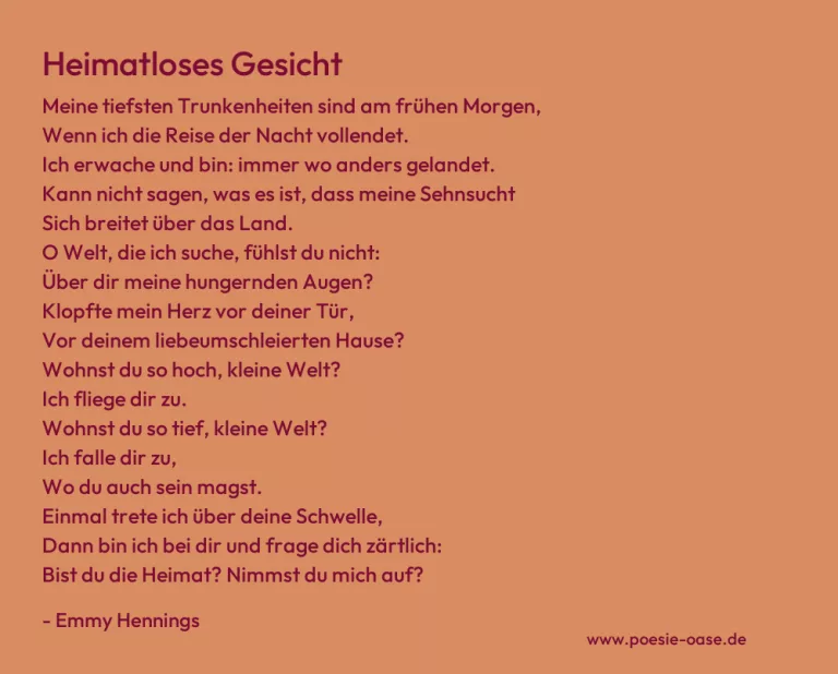 Heimatloses Gesicht