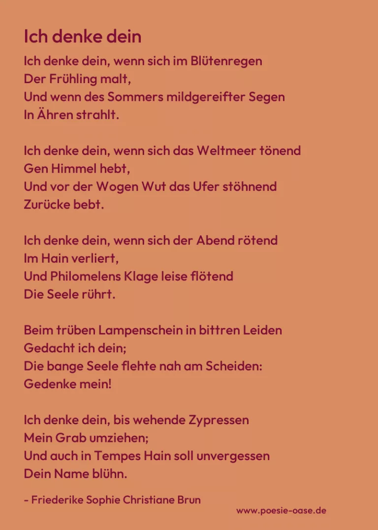 Ich denke dein