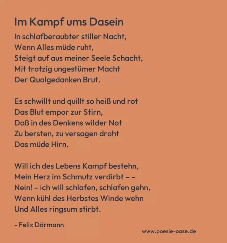 Im Kampf ums Dasein