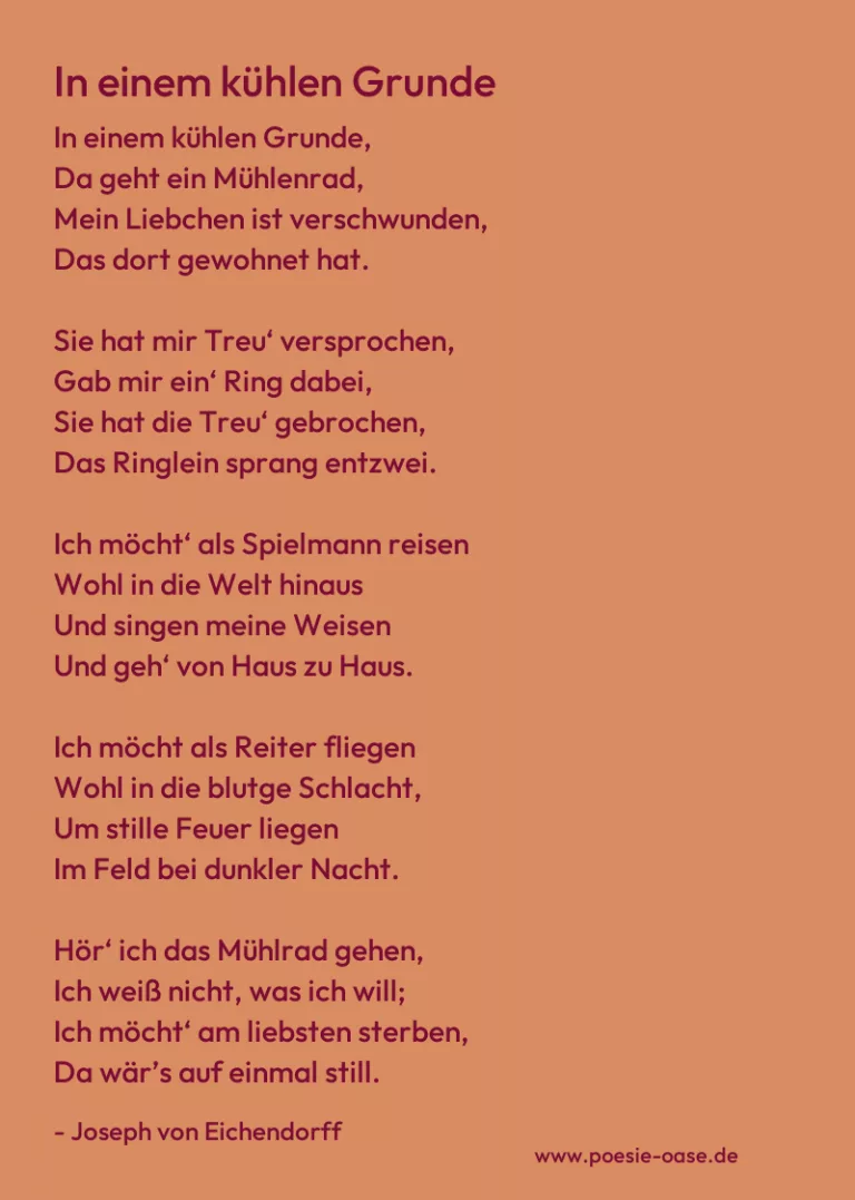 In einem kühlen Grunde