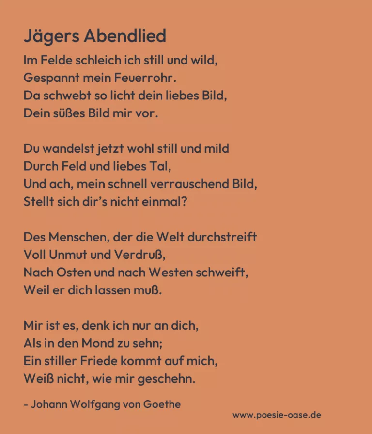 Jägers Abendlied