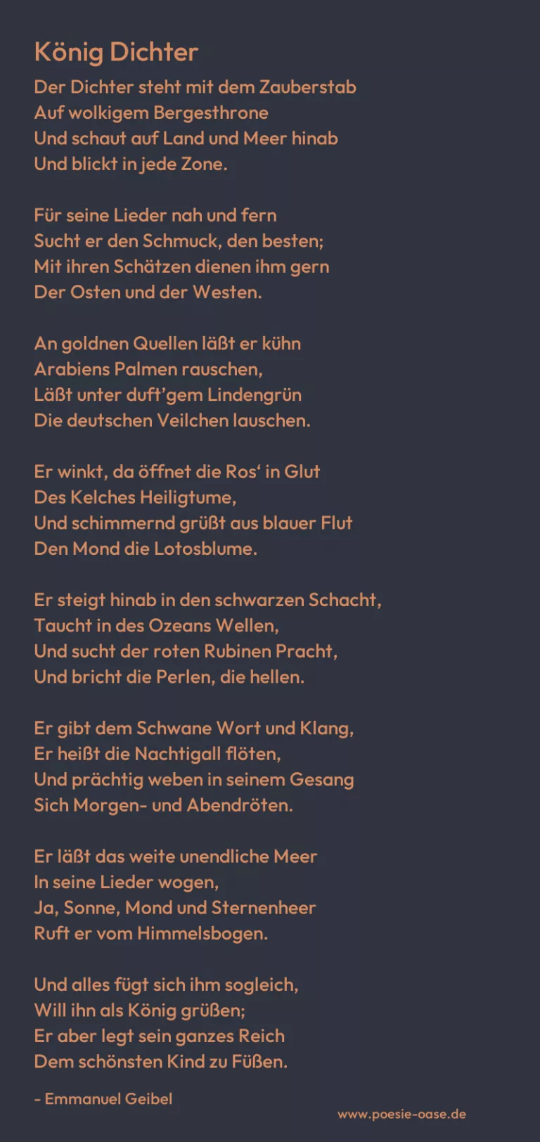 König Dichter