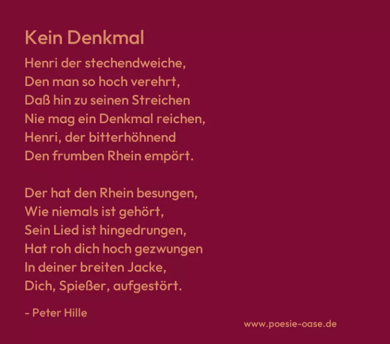 Kein Denkmal