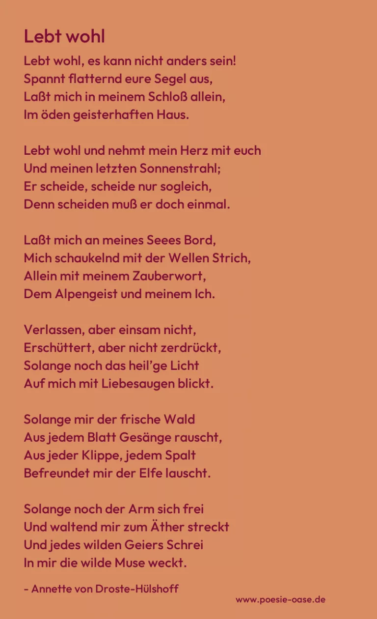 Lebt wohl