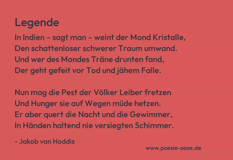 Gedicht: Legende von Jakob van Hoddis
