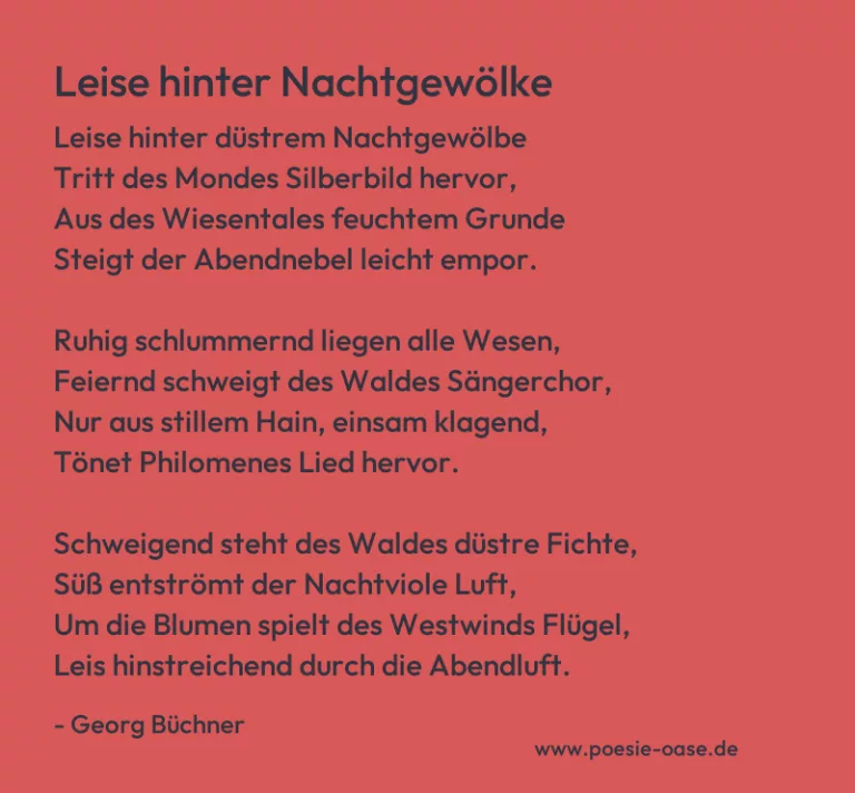Leise hinter Nachtgewölke