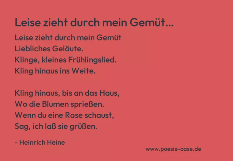 Leise zieht durch mein Gemüt…