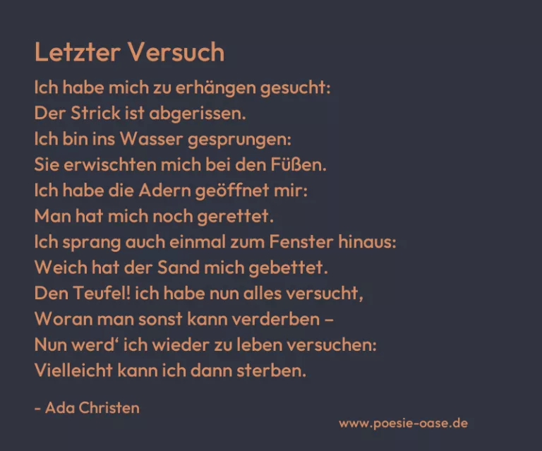 Letzter Versuch