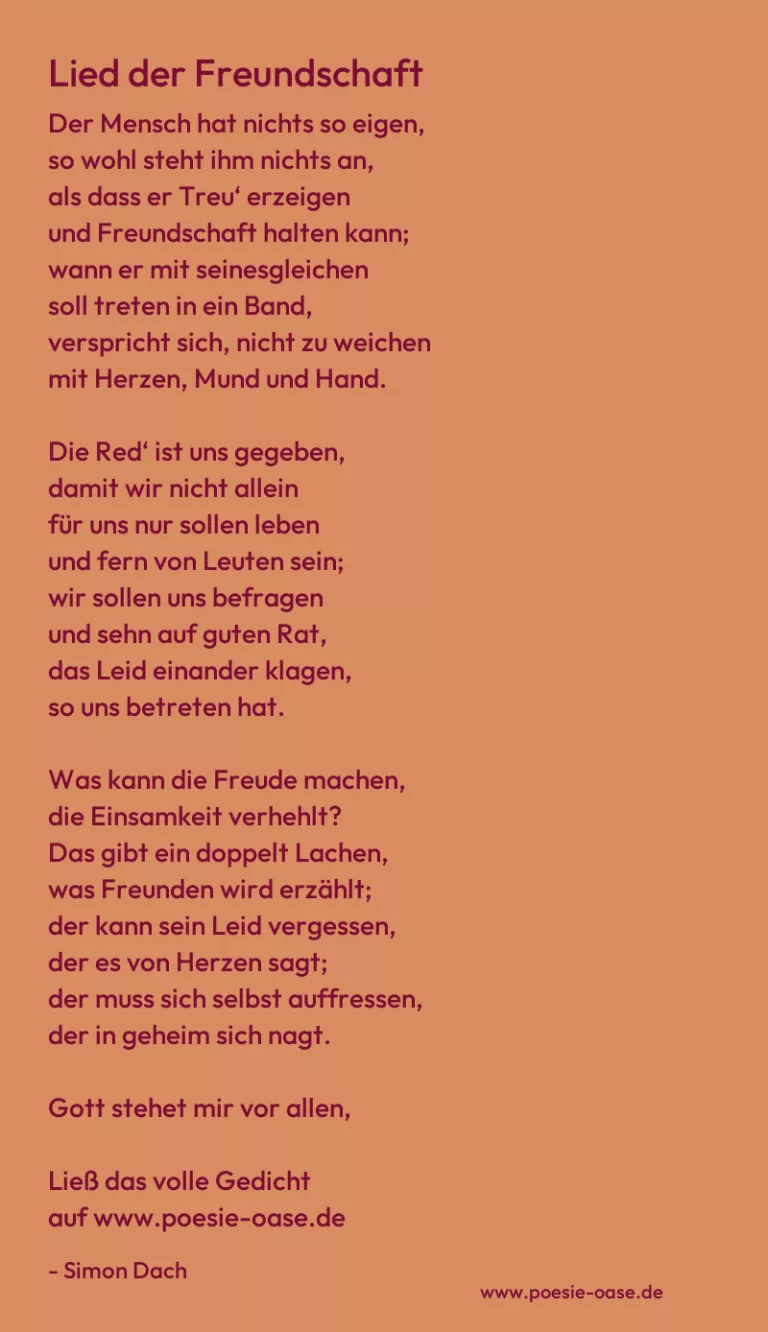 Lied der Freundschaft