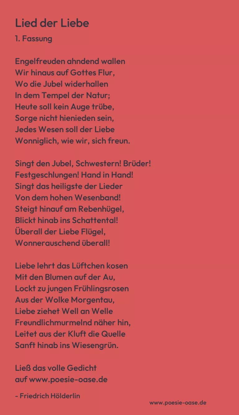 Lied der Liebe