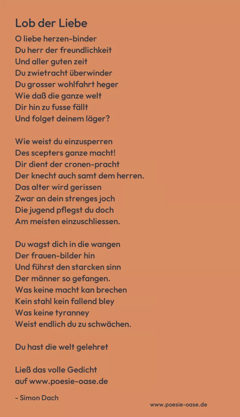 Lob der Liebe