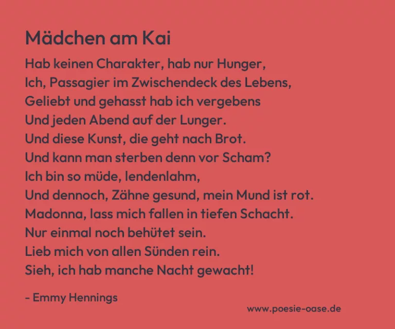 Mädchen am Kai