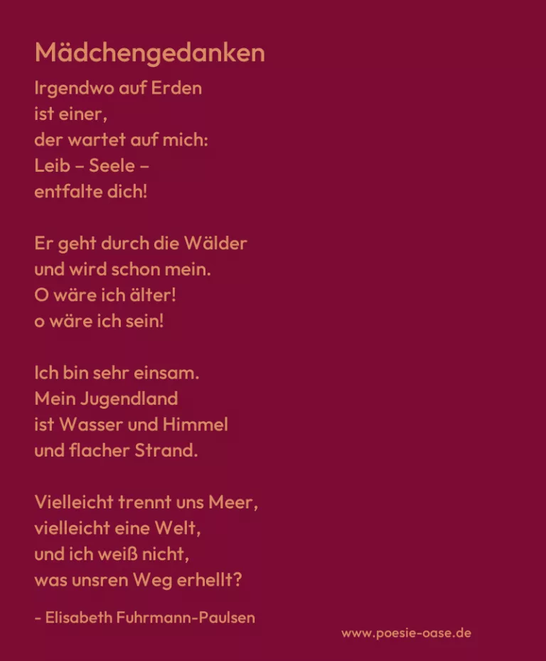 Mädchengedanken