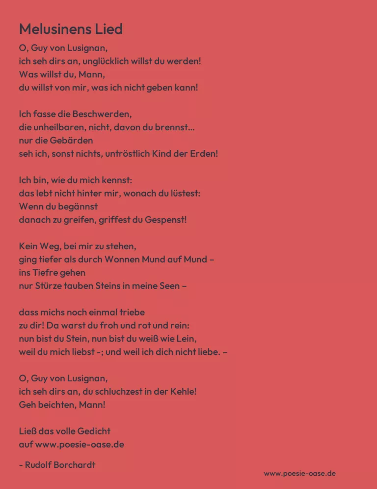 Melusinens Lied