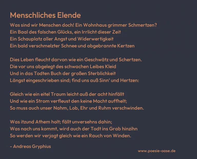 Menschliches Elende