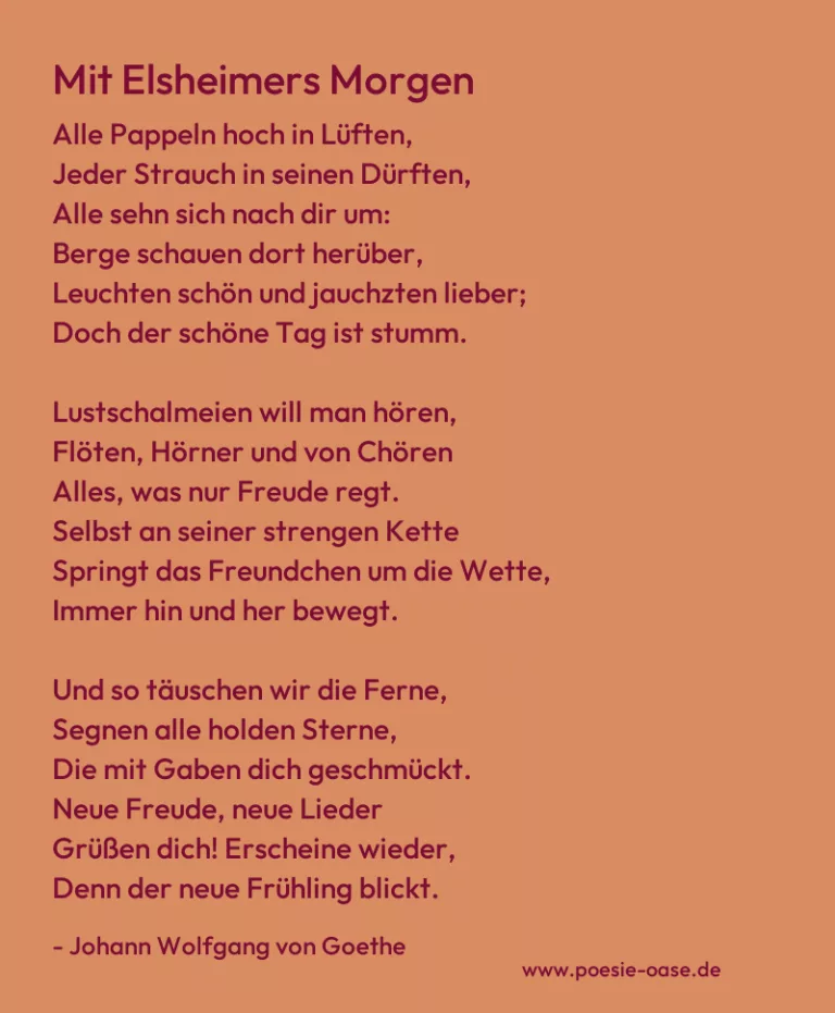 Mit Elsheimers Morgen