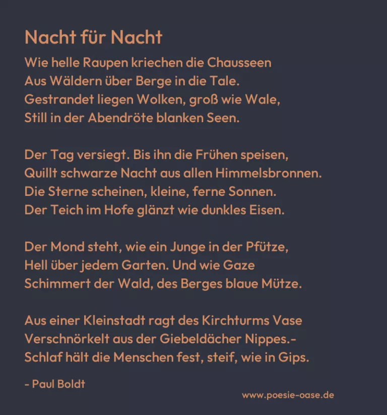 Nacht für Nacht