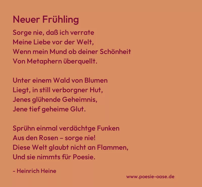 Gedicht: Neuer Frühling von Heinrich Heine