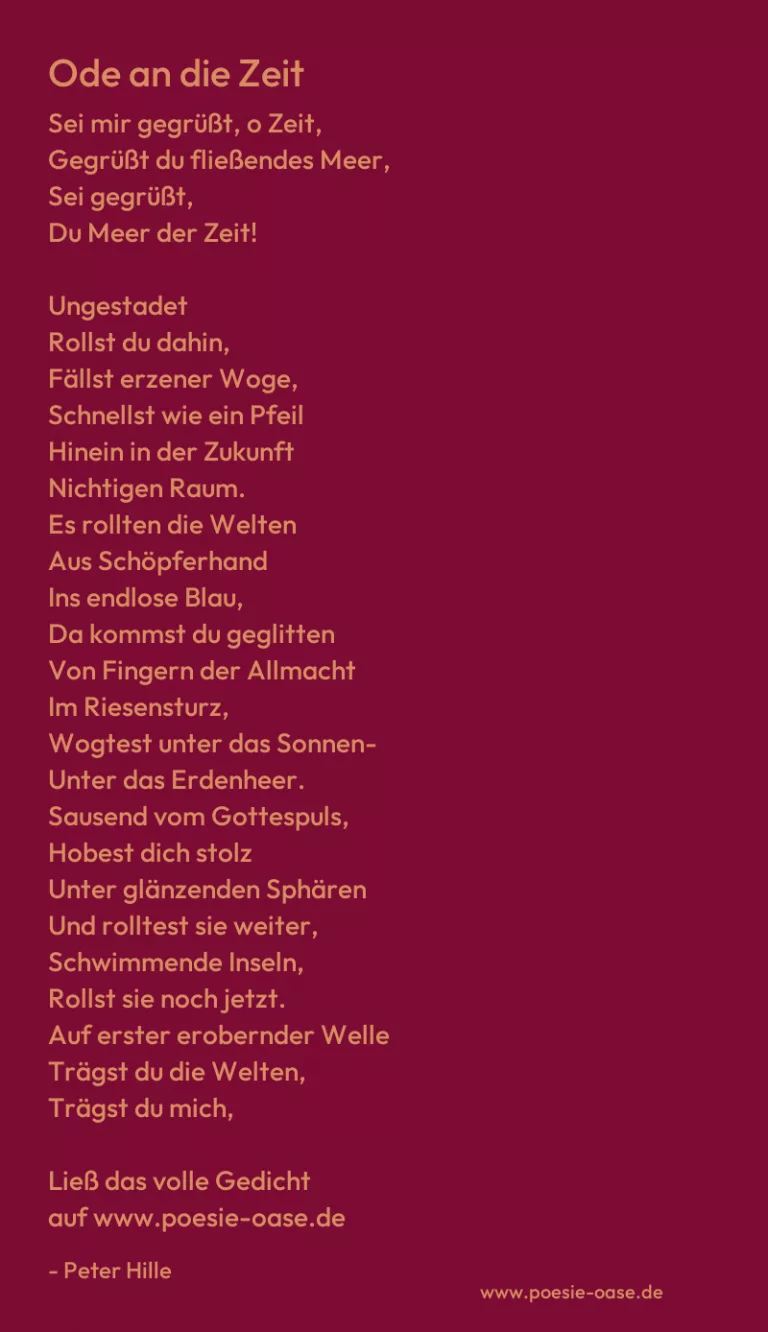 Ode an die Zeit