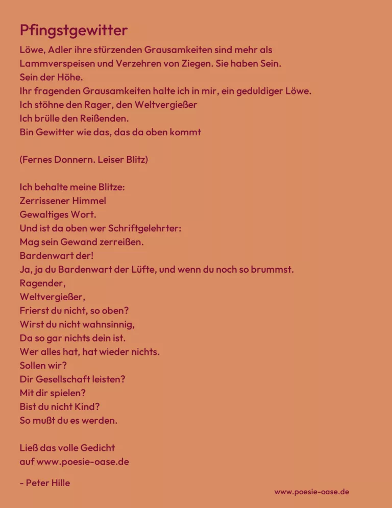 Pfingstgewitter