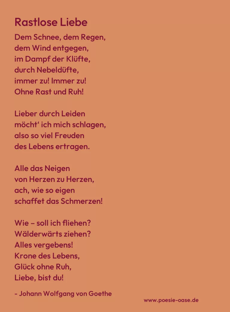 Rastlose Liebe