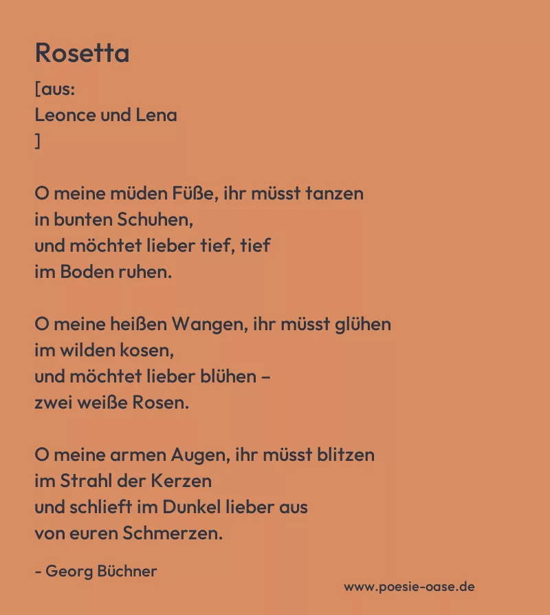 Gedicht: Rosetta von Georg Büchner