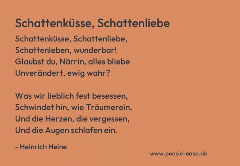 Schattenküsse, Schattenliebe
