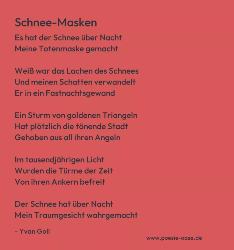 Schnee-Masken