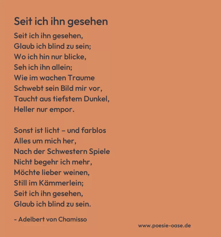 Seit ich ihn gesehen