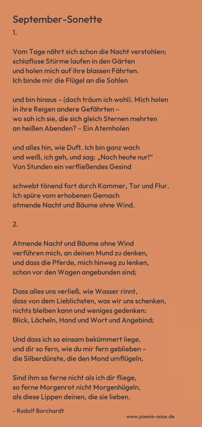 September-Sonette