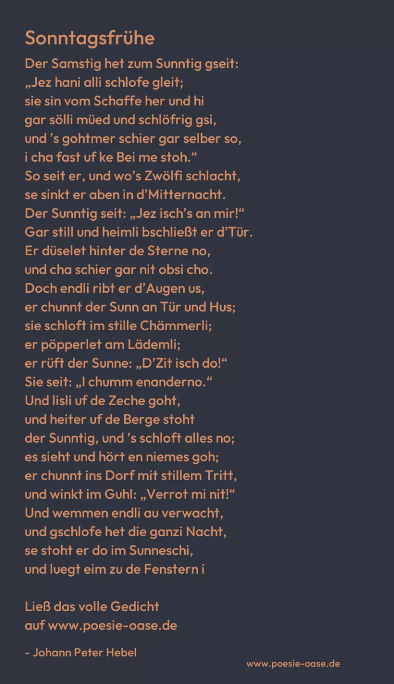 Sonntagsfrühe