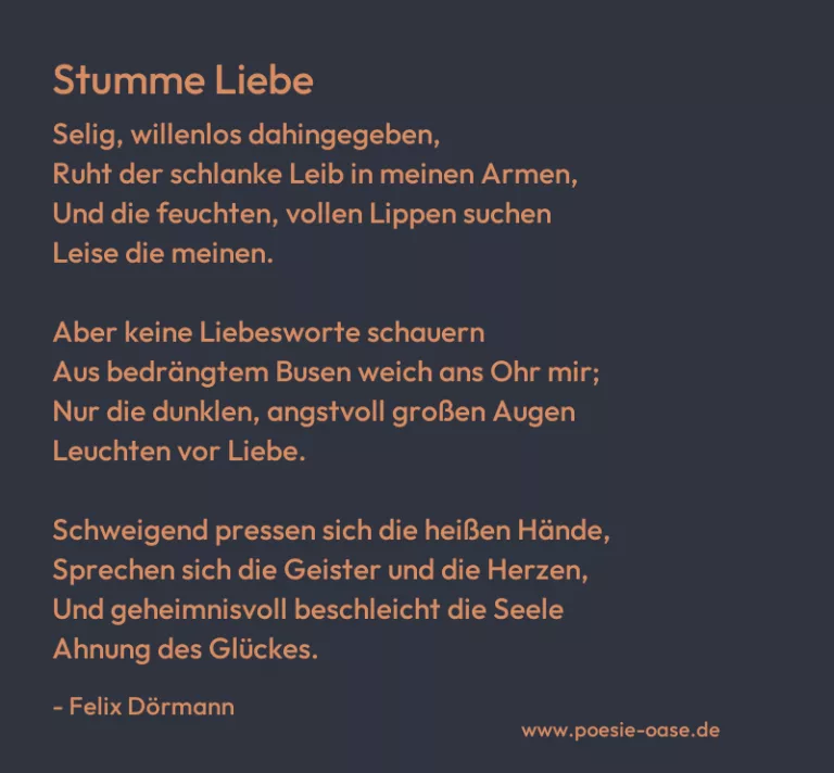 Stumme Liebe