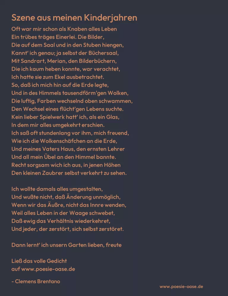 Szene aus meinen Kinderjahren