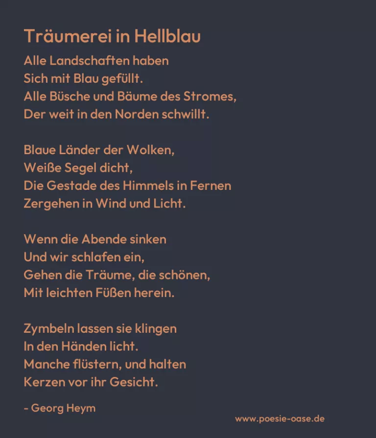 Träumerei in Hellblau