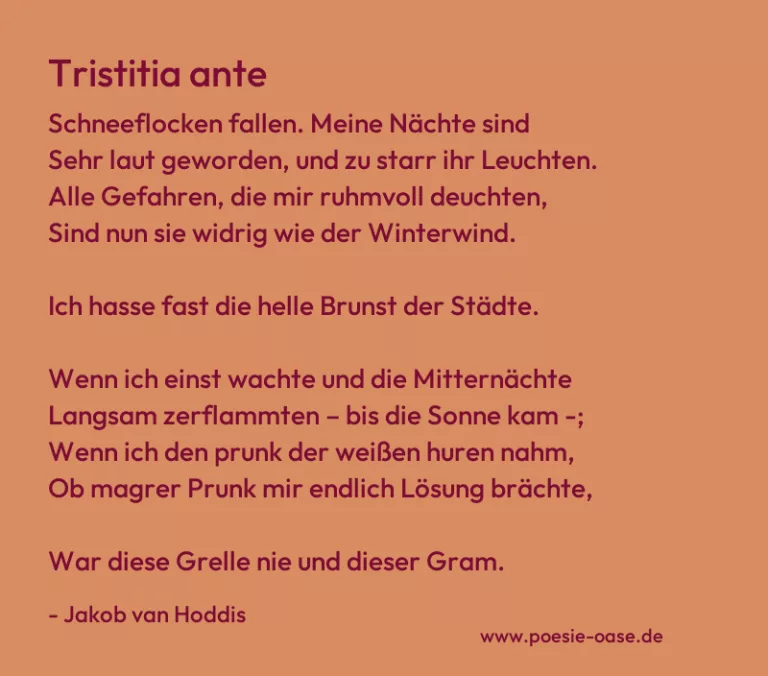 Tristitia ante