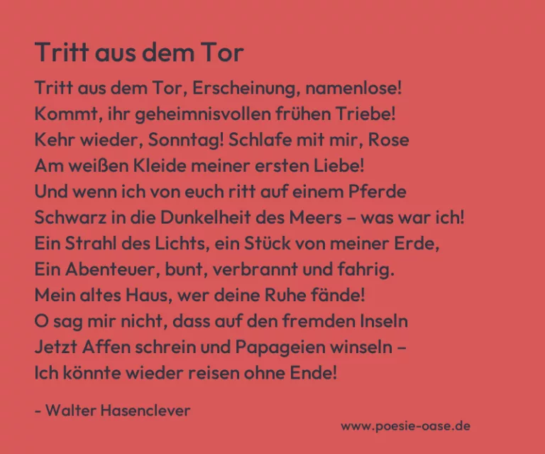 Tritt aus dem Tor