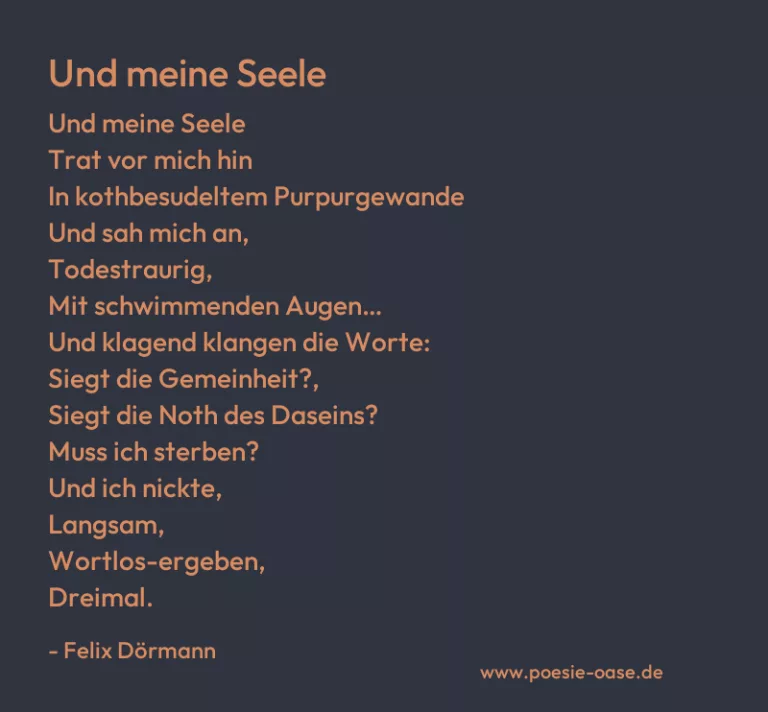 Und meine Seele