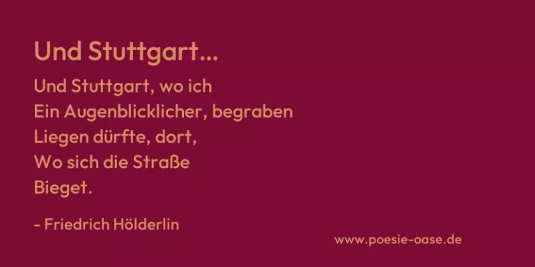 Und Stuttgart…