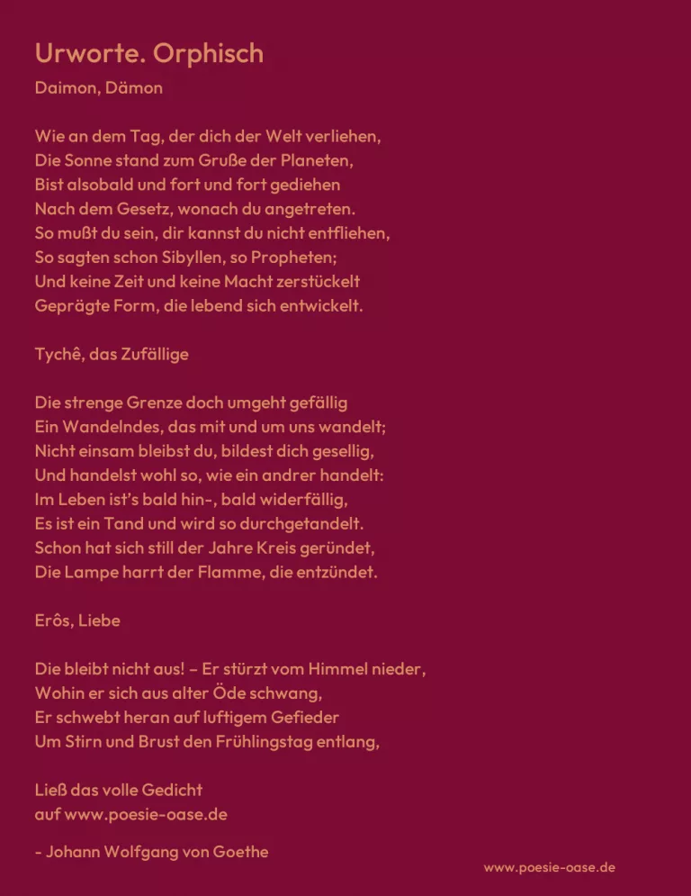 Urworte. Orphisch
