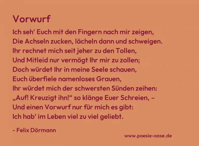 Vorwurf