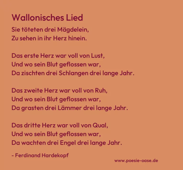 Wallonisches Lied