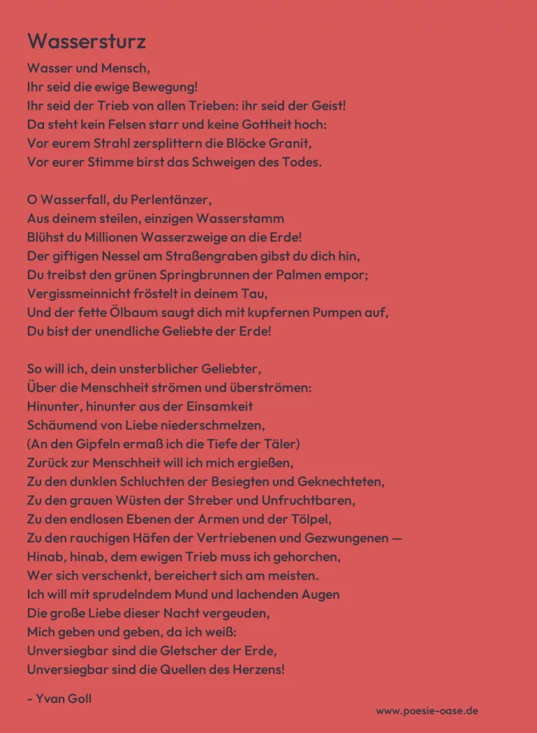Wassersturz