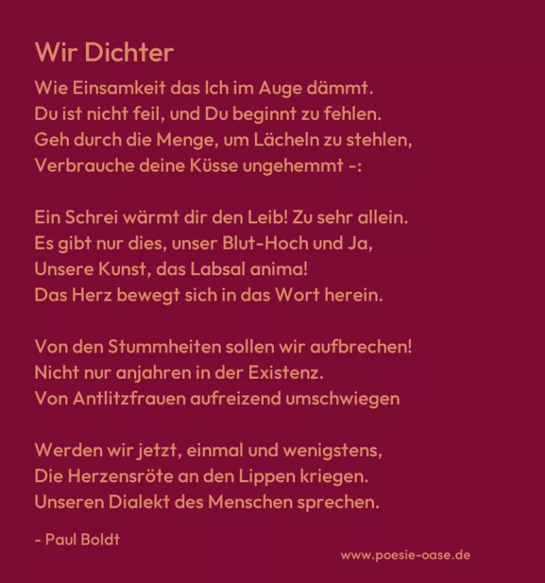 Wir Dichter