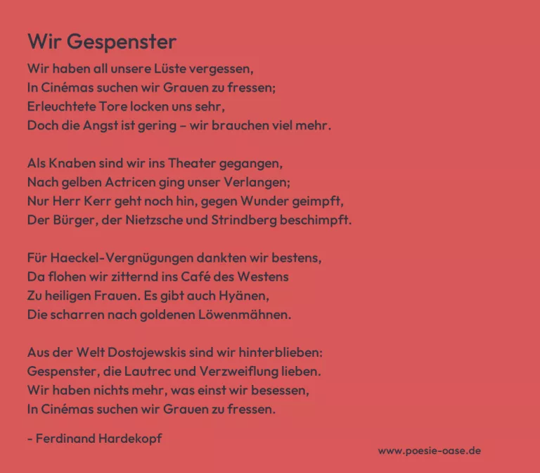 Wir Gespenster