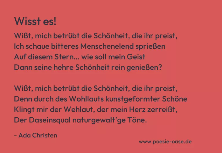 Wisst es!